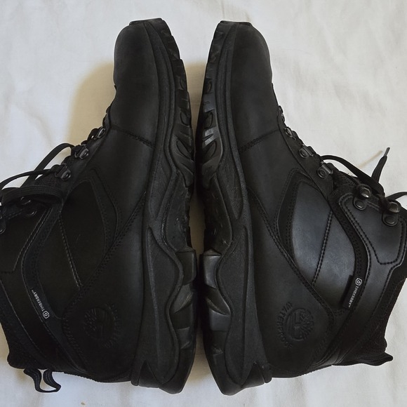 Timberland Mt Maddsen Mid Waterproof Black Leather Hiking Boots Mens 11.5 A2960‎ main image 5